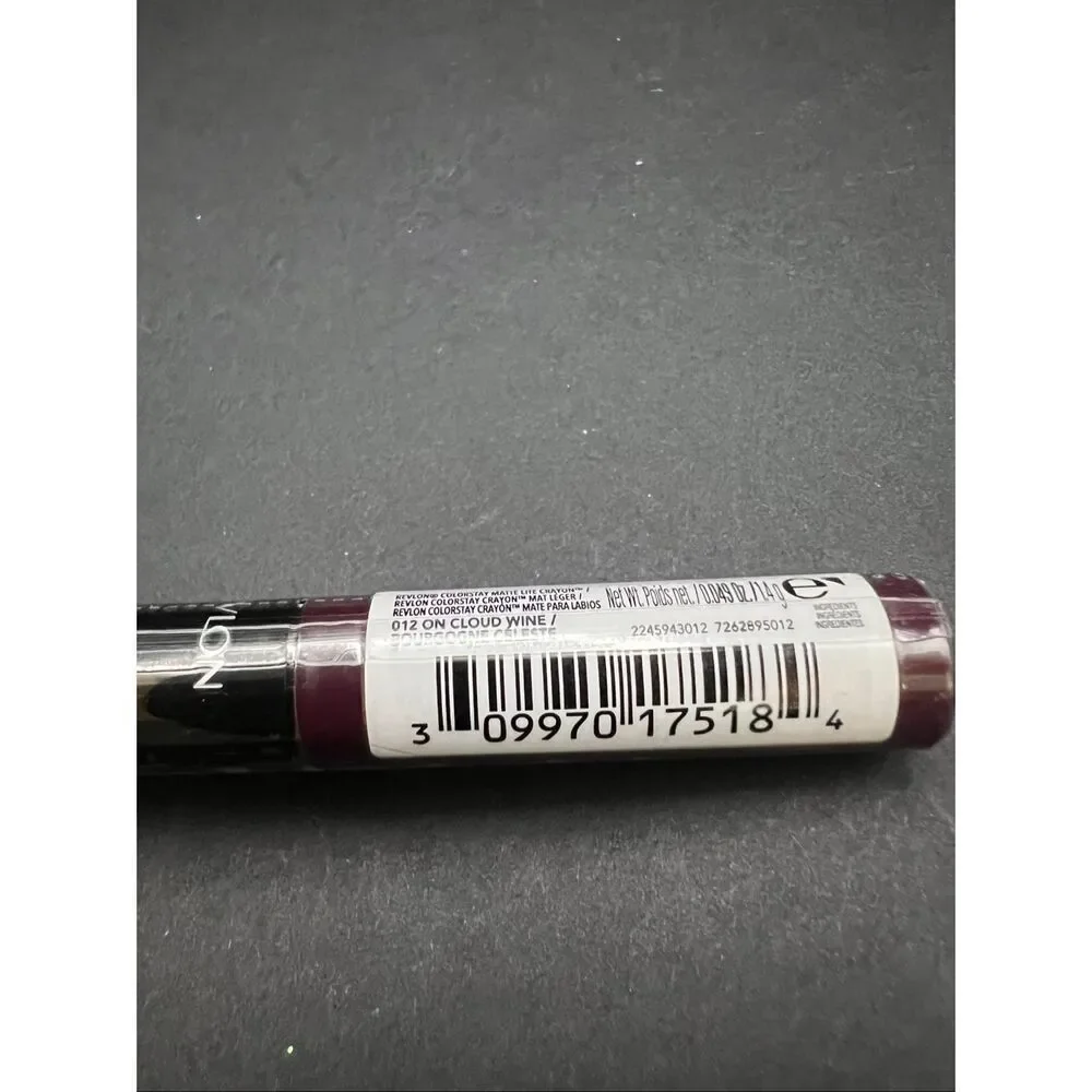 New Sealed Revlon Colorstay Matte Lite Crayon 012 On Cloud Wine